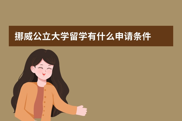 挪威公立大学留学有什么申请条件
