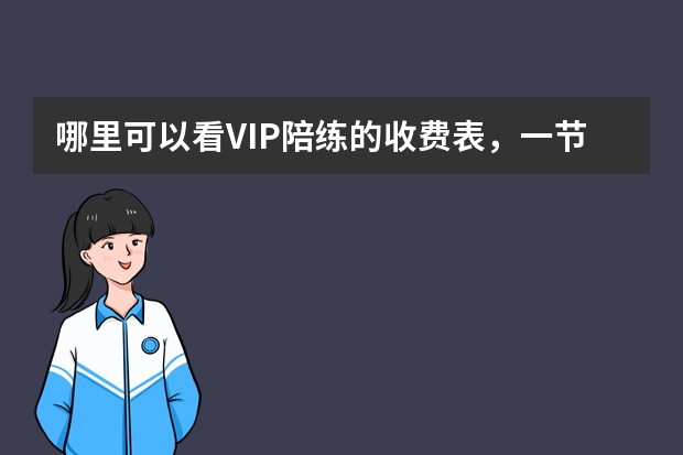 哪里可以看VIP陪练的收费表，一节课多少钱？