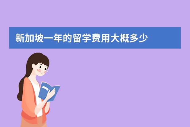 新加坡一年的留学费用大概多少