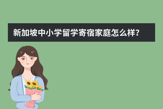 新加坡中小学留学寄宿家庭怎么样?