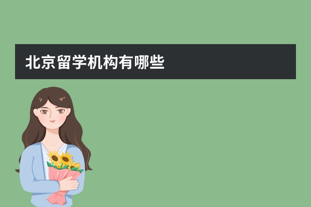 北京留学机构有哪些